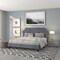 Flash Furniture Brighton King Platform Bed, Light Gray SL-BK4-K-LG-GG - alternate 1